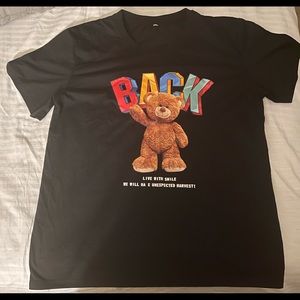 Men Cartoon & Slogan Graphic Tee (worn once)